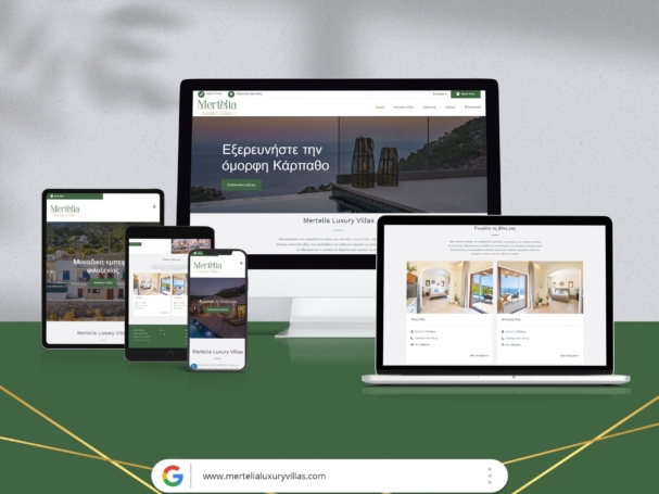 digital routes mertelia luxury villas karpathos hotels website